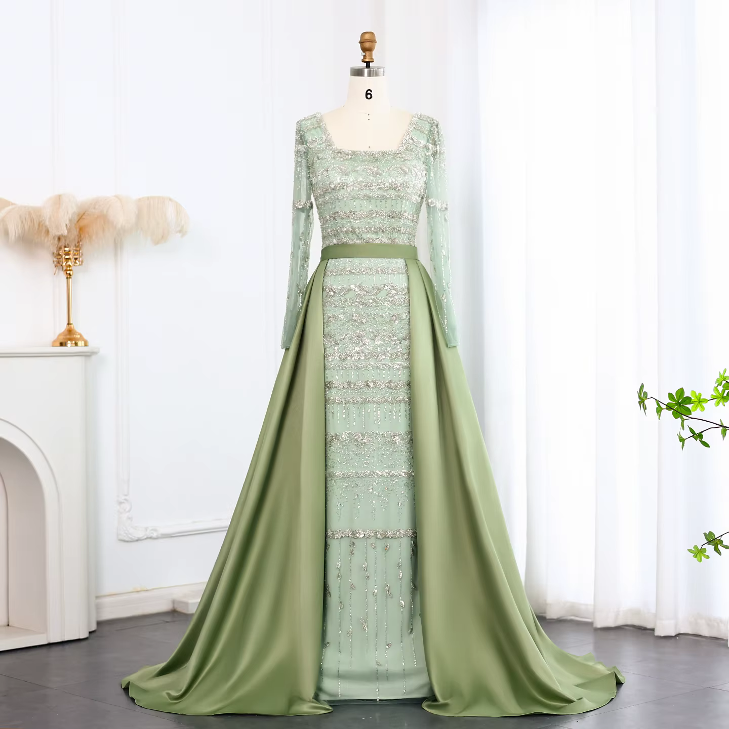 Sharon Said – robe de soirée élégante bleue de dubaï