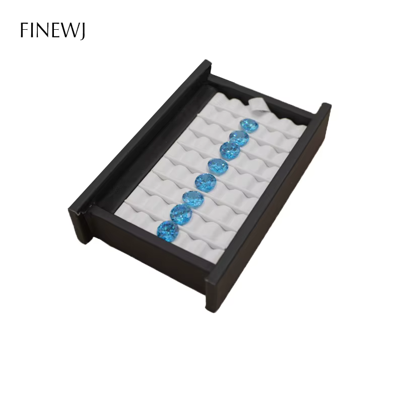 Boîte de Présentation de Bijoux et de Pierres Précieuses