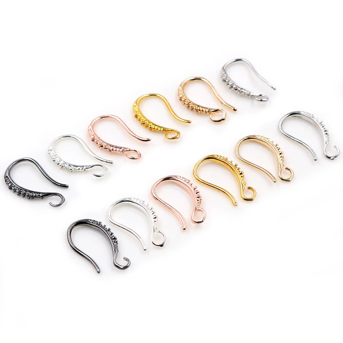 17x10mm 20 pièces Rhodium argent plaqué or boucles d'oreilles résultats