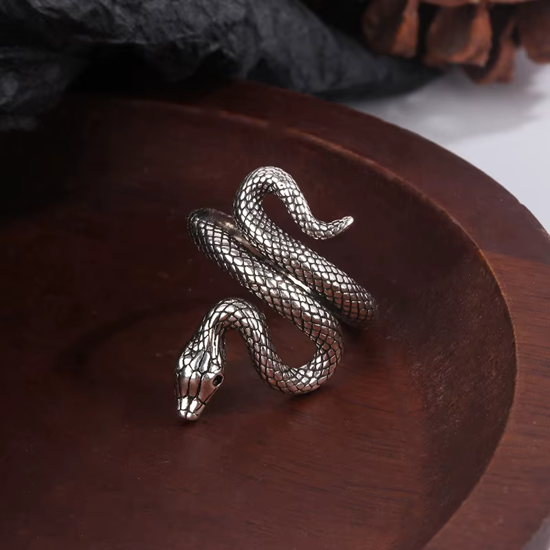 Bagues serpent en argent Sterling 925