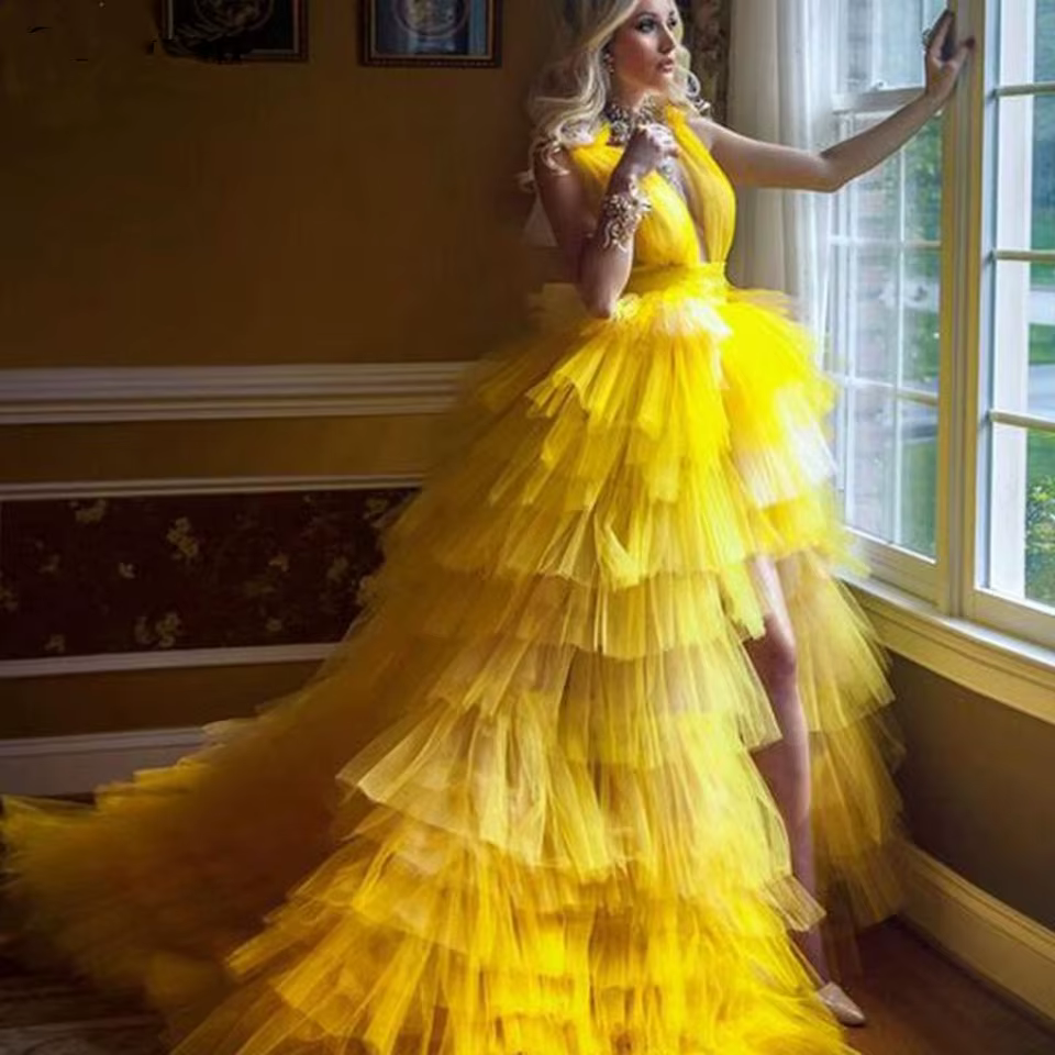 Robes de bal dorées 2026 pour femmes