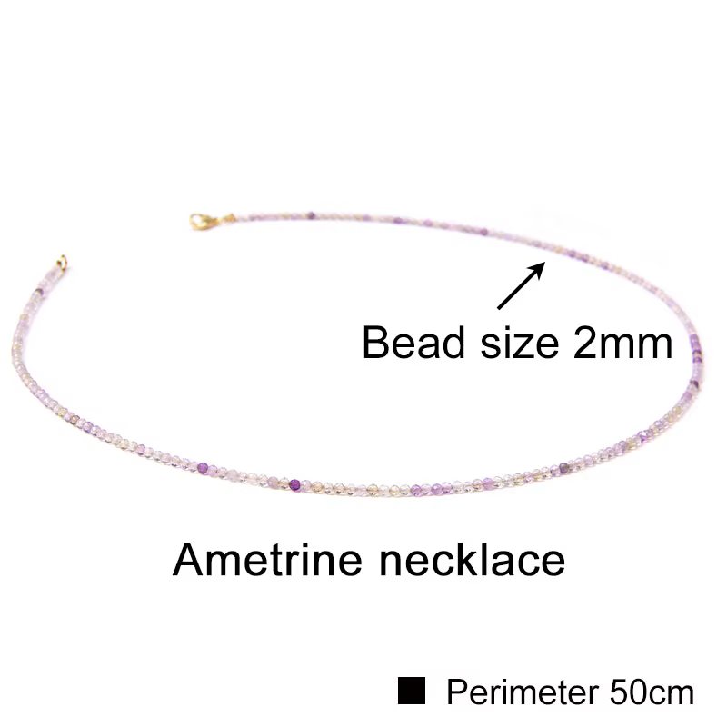 Collier perlé en pierre naturelle