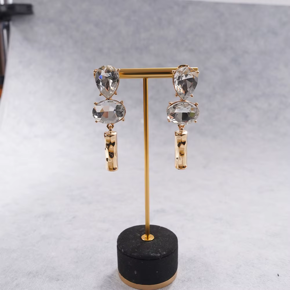 Boucles d'oreilles en or martelé (Glam Moderne) – Bijoux tendance parfaits pour les brunches et les tenues élégantes