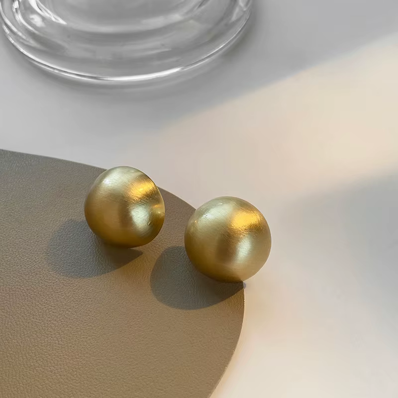 LATS Vintage personnalité exagérée demi-cercle mat boucles d'oreilles pour femmes tempérament bijoux fête accessoires de mode cadeau