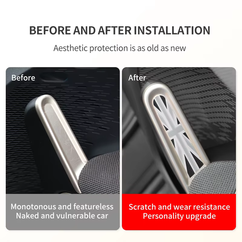 Autocollant décoratif de poignée de porte pour BMW MINI ACEMAN J05