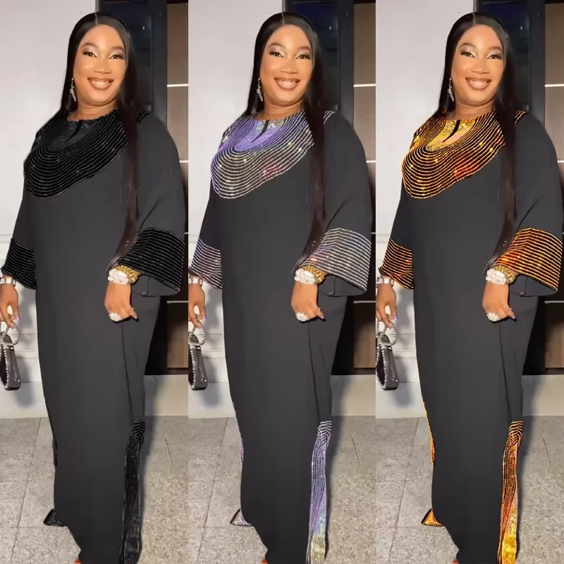 Abayas-Robe de Luxe pour Femmes Musulmanes Africaines