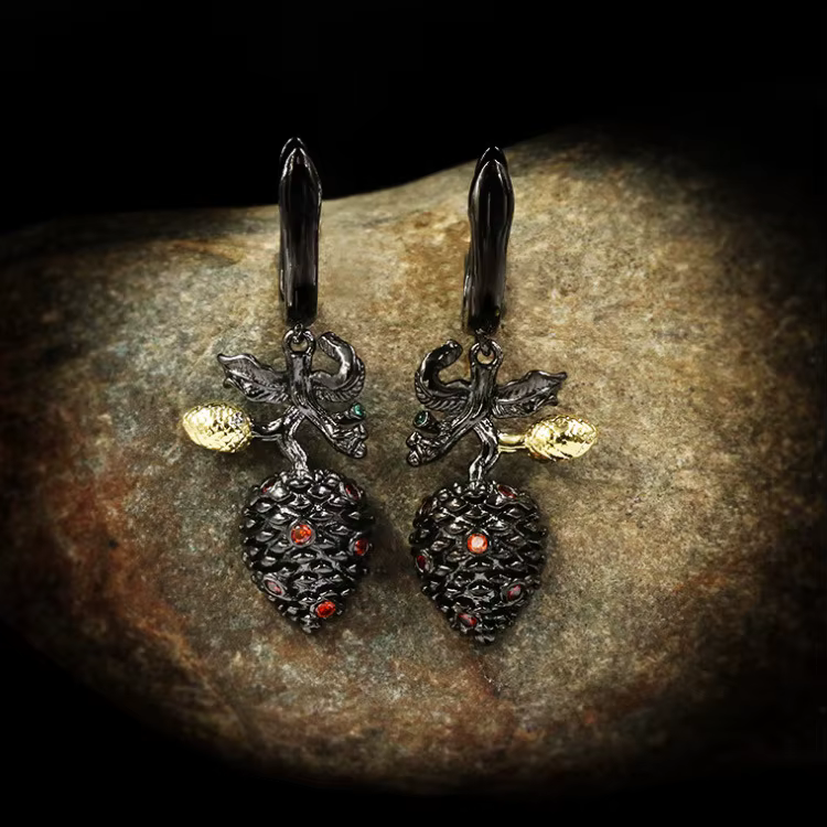 Ensemble de bijoux en or noir exquis