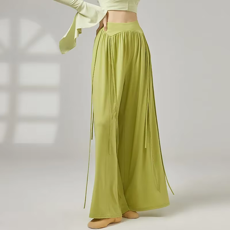 Pantalon de danse fluide à jambes larges pour femmes