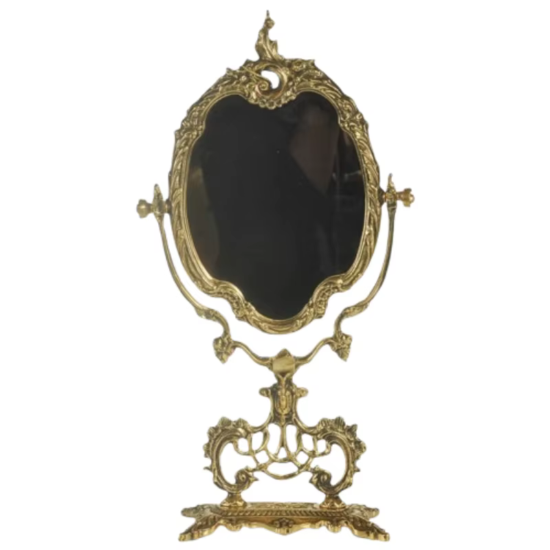 Miroir mural ovale pour filles