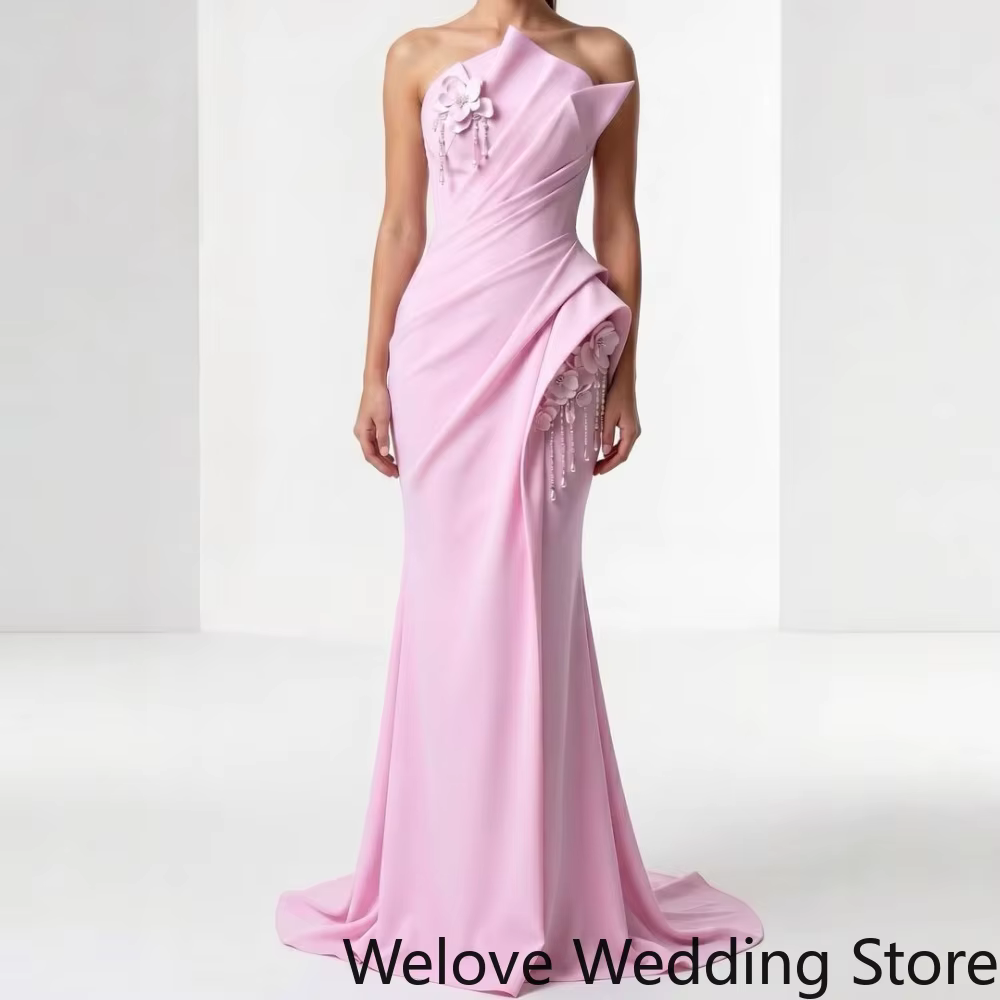 Robe de soirée drapée sur mesure avec col asymétrique origami à une épaule et taille froncée croisée