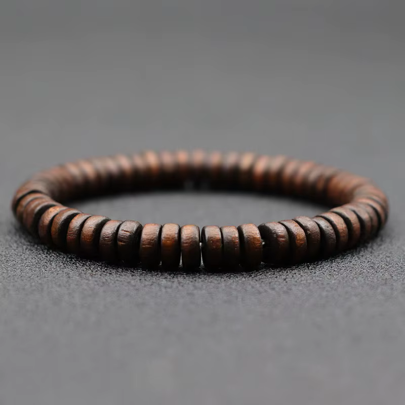Bracelet Vintage en bois de wengé pour hommes