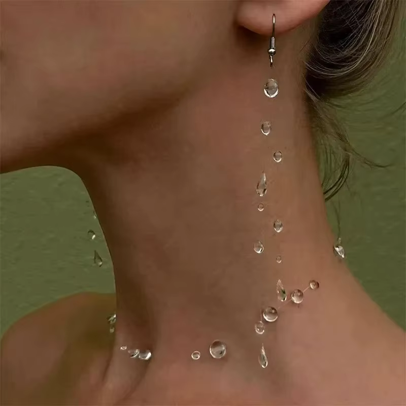 Collier goutte d'eau claire