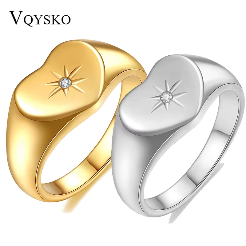 VQYSKO – bague étoile à huit branches