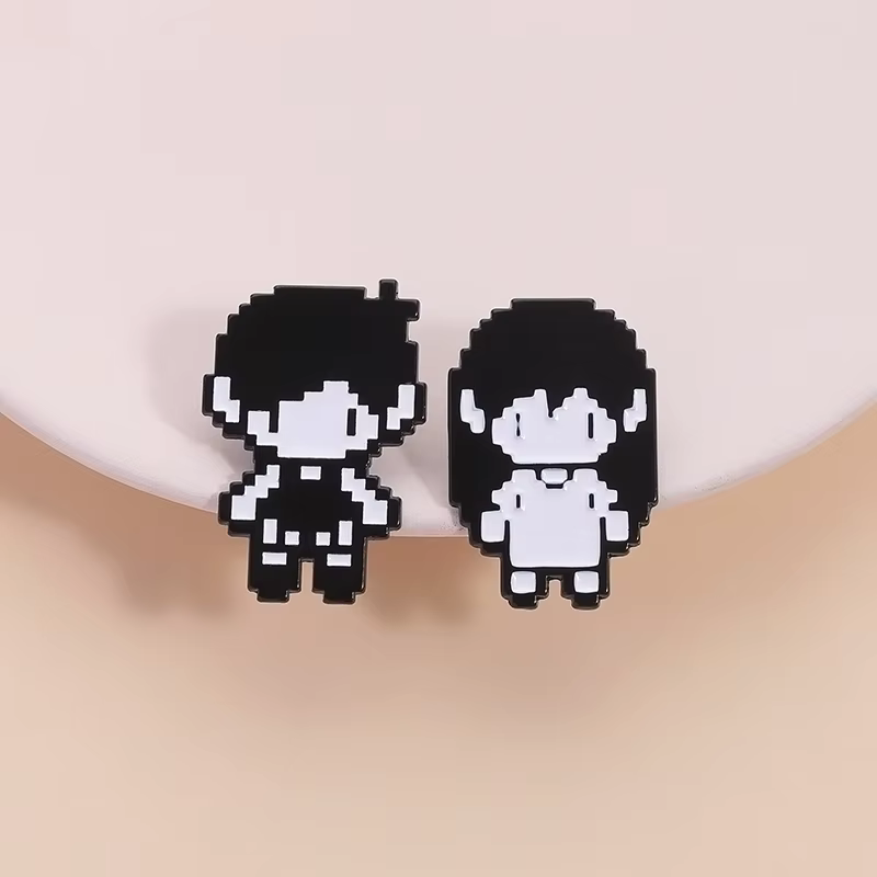 Jeu RPG Omori Pixel Figure émail broche Anime Cosplay