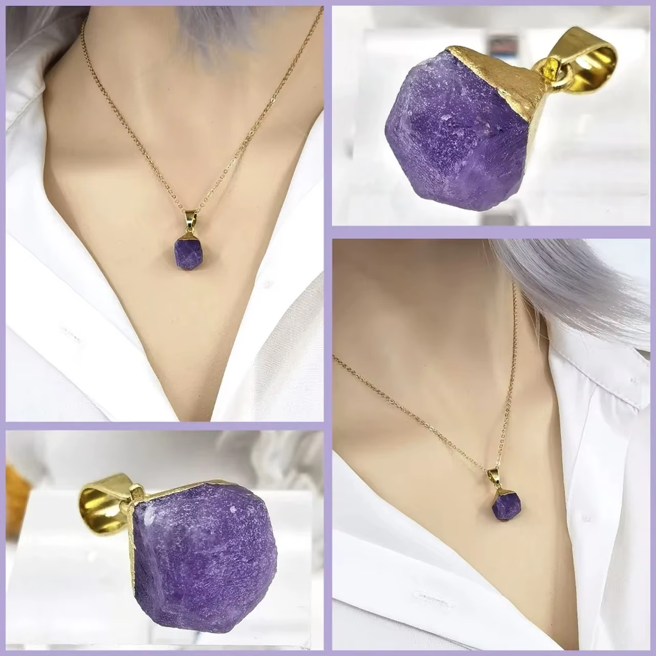 Ensemble de bijoux en pierre naturelle
