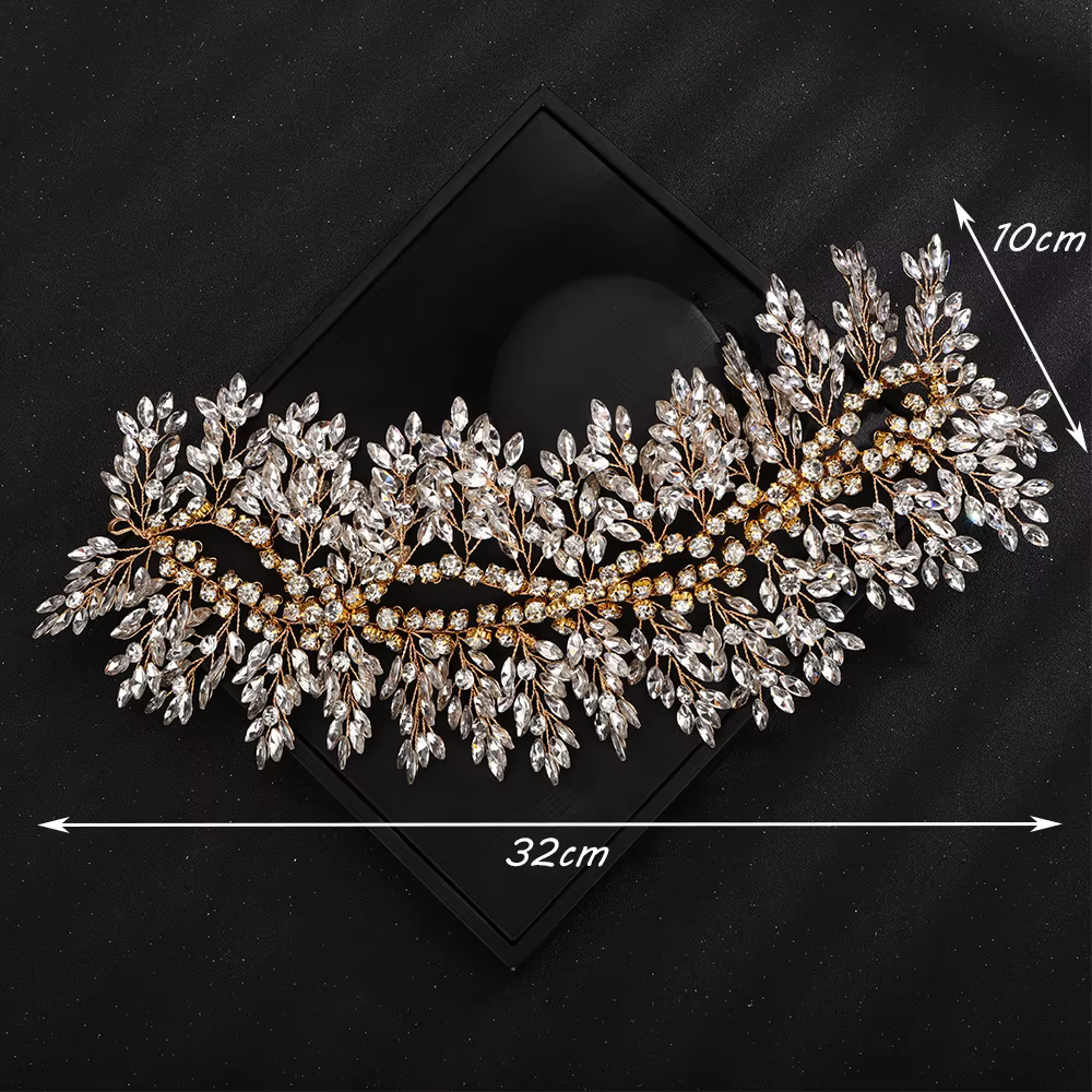 Bandeau de mariée en strass