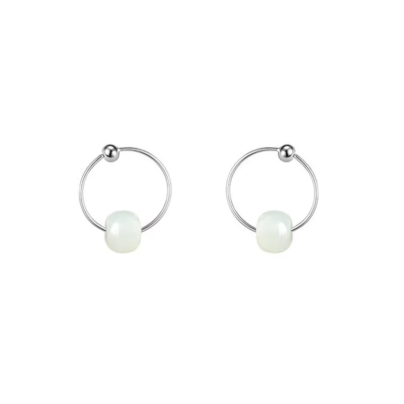 Boucles d'Oreilles Créoles en Argent Sterling 925 pour Femme