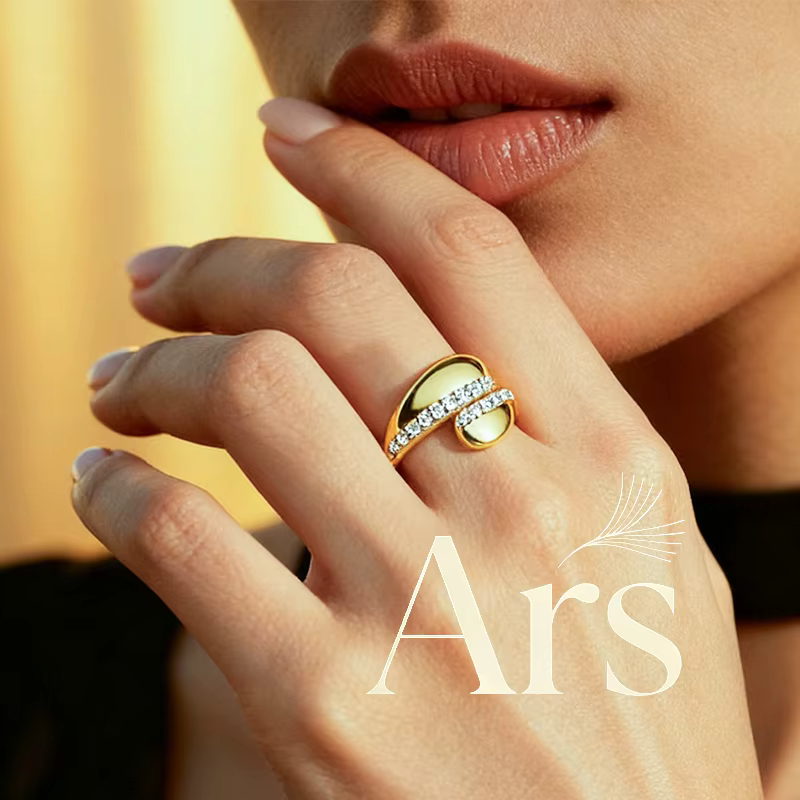 Ars – bague en acier inoxydable pour femmes