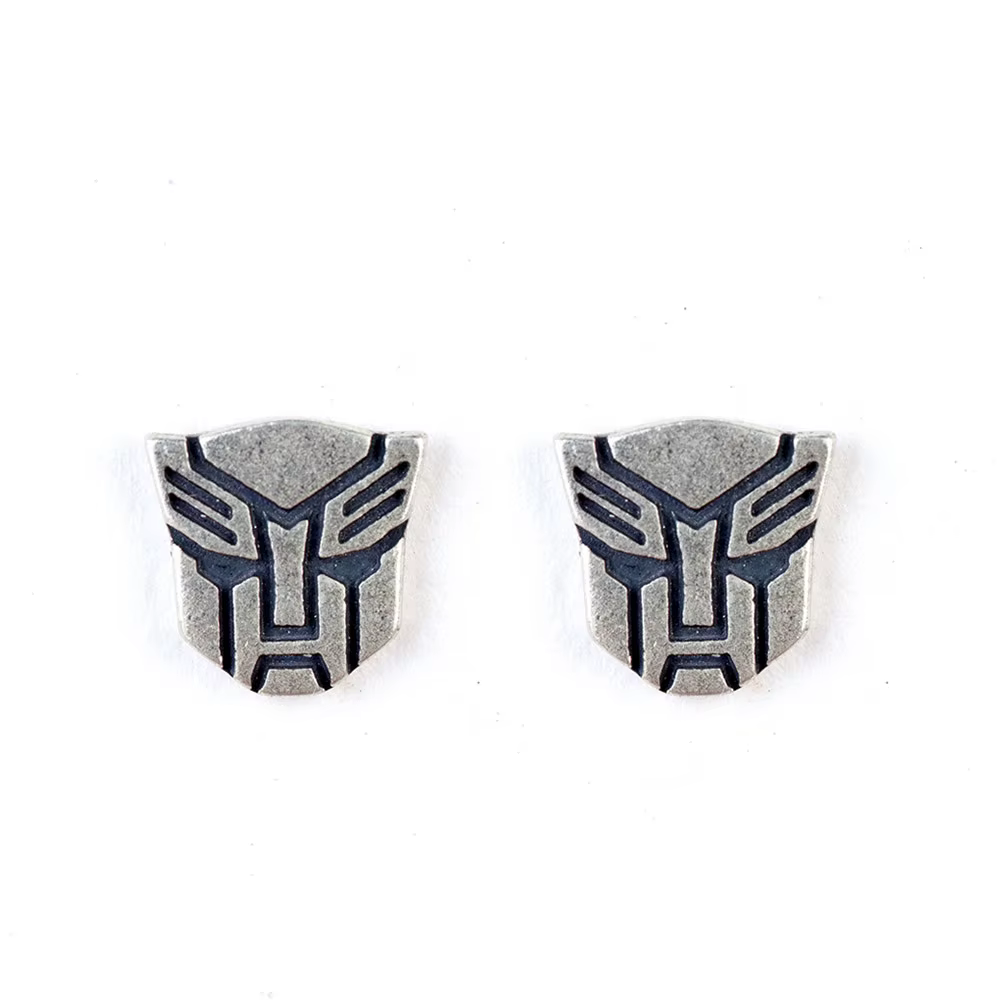 MKENDN délicat Mini Decepticons 925 en argent Sterling boucle d'oreille Vintage gothique personnalité boucles d'oreilles pas d'allergie qualité bijoux