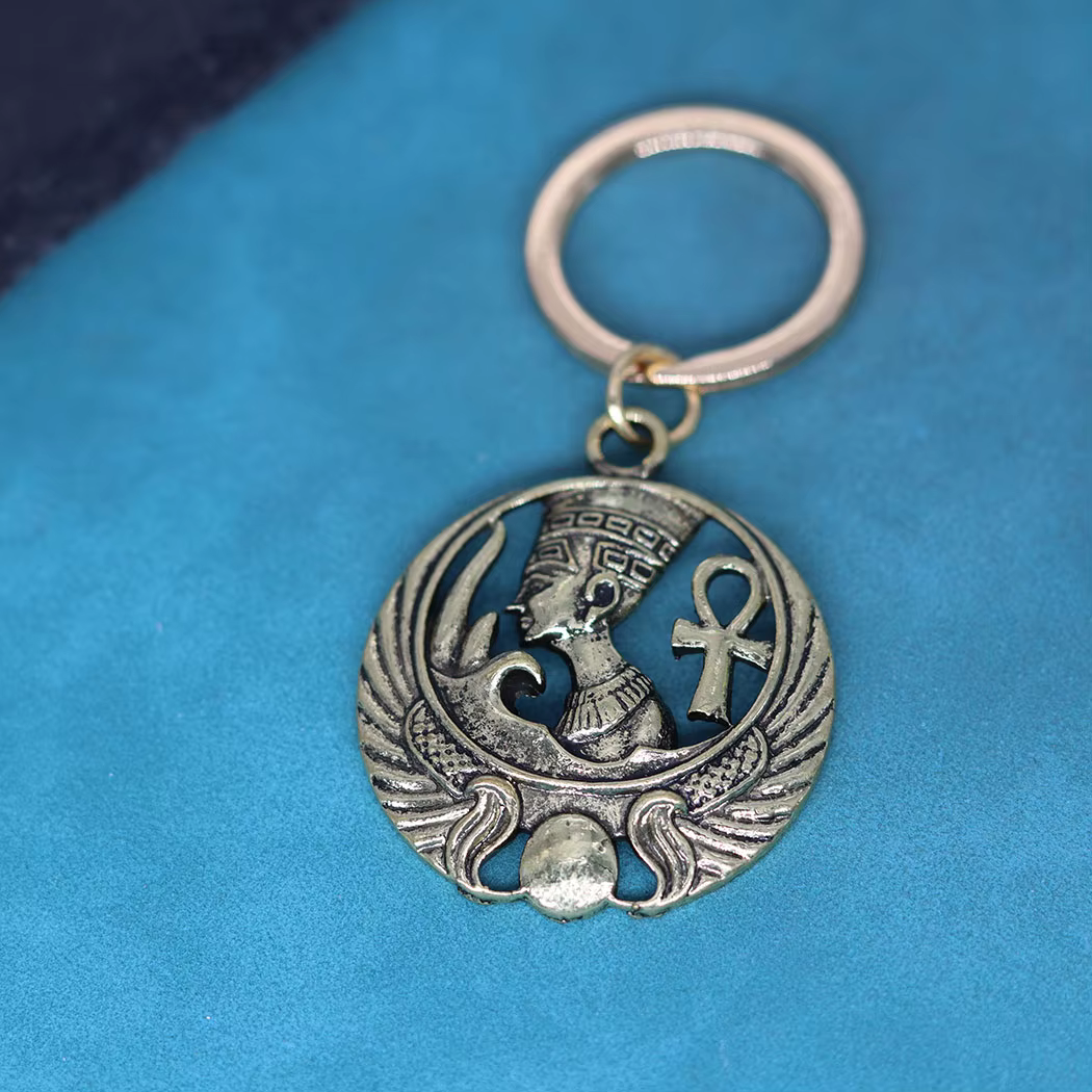Porte-clés Talisman de la reine égyptienne antique pour femmes