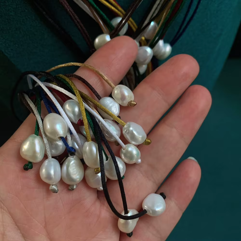 Collier de Perles d'Eau Douce Naturelles