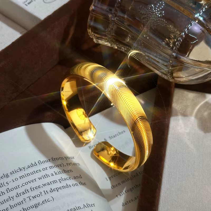 KISS&FLOWER – bracelets brillants en or 24 carats pour femmes