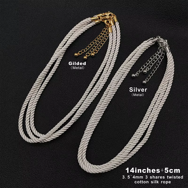 Lot de 3 Pièces de Collier à 3 Parts de 3.5 à 4mm