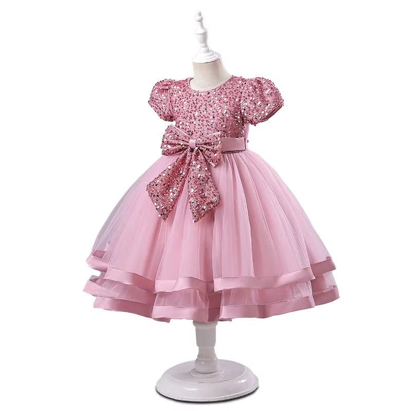 Nouvelle Robe de Mariage pour Filles 2026 - Robe de Cérémonie pour Enfants