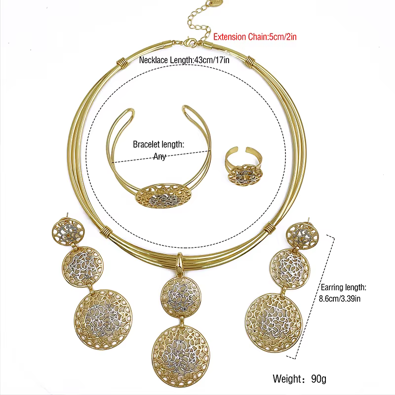Ensemble de bijoux de luxe pour femmes