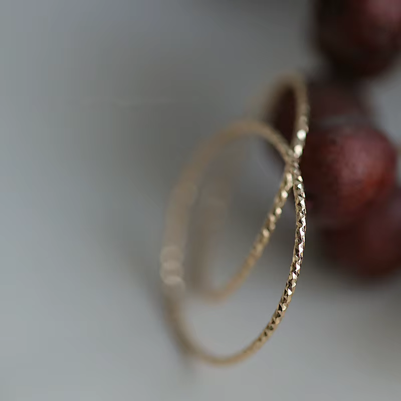 Bague fine minimaliste en argent Sterling 925 plaqué or 14 carats pour femmes