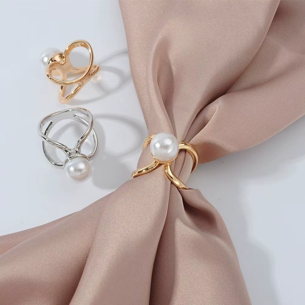Nouvelle boucle d'écharpe en alliage