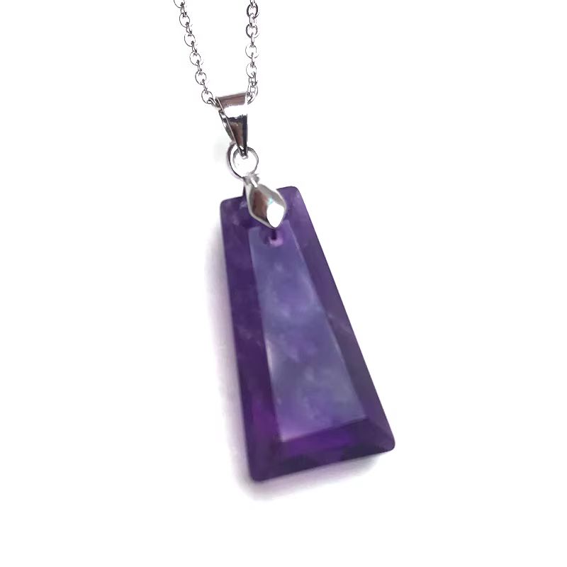 Collier pendentif en pierre précieuse naturelle Alanding Yst pour femme
