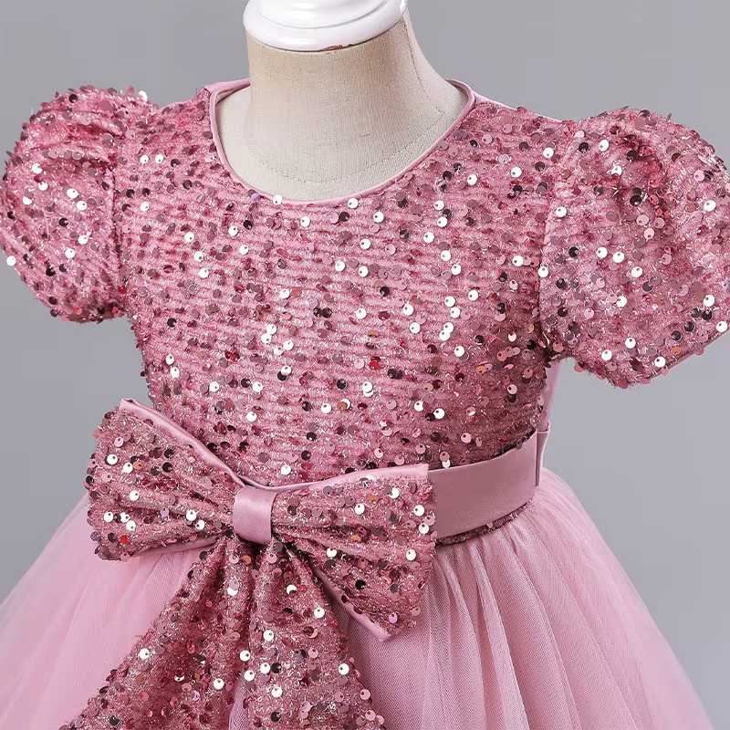Nouvelle Robe de Mariage pour Filles 2026 - Robe de Cérémonie pour Enfants
