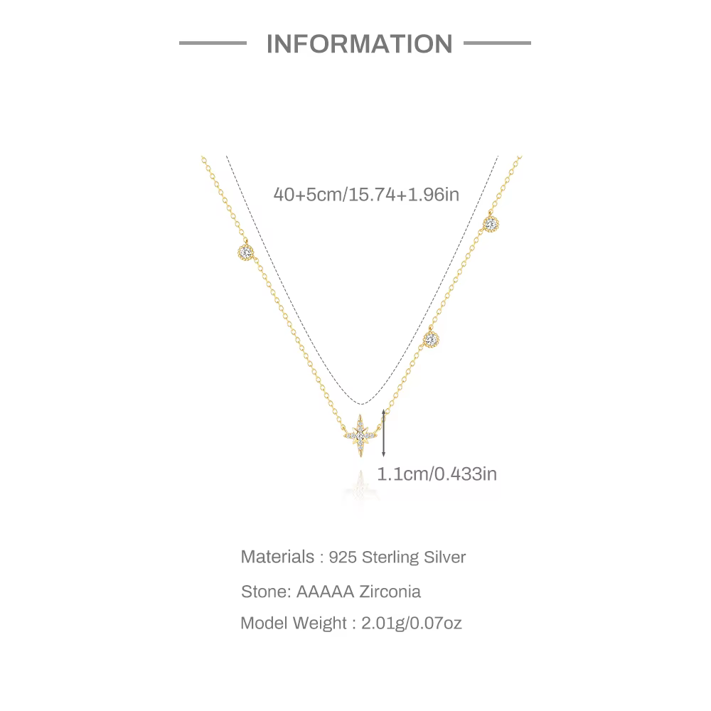 CANNER 2025 Style de mode 925 en argent Sterling clavicule colliers ensemble Simple collier pendentif en zircone irrégulière