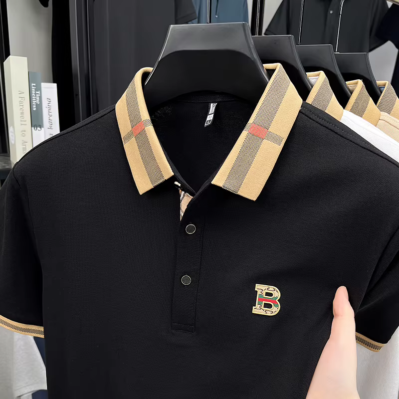 Polo à manches courtes de marque de luxe pour hommes