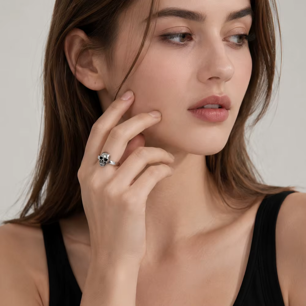 Bague crâne Europe rebelles Steet