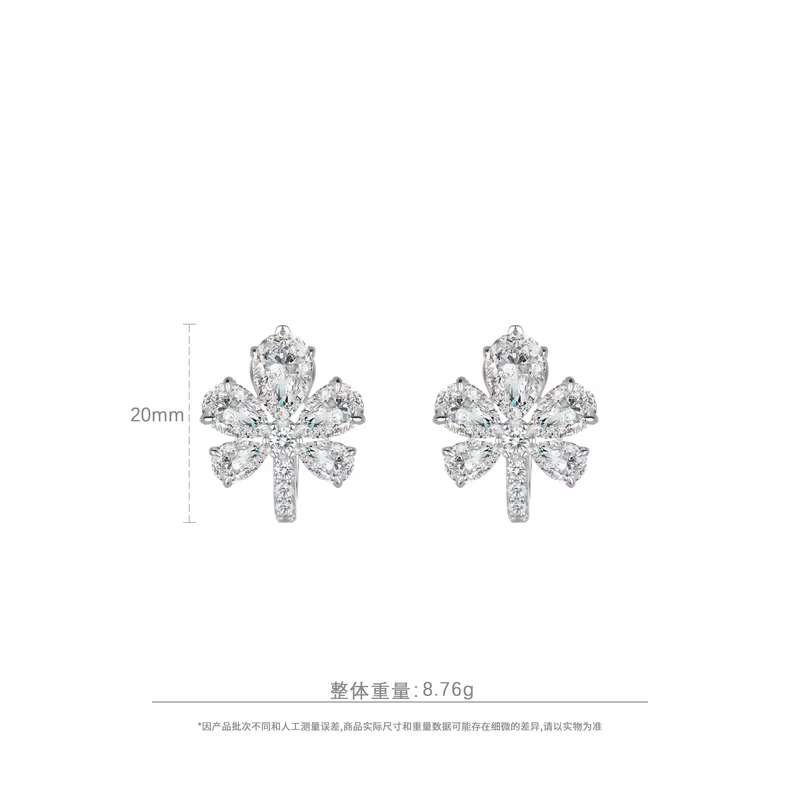 BELLUX – boucles d'oreilles élégantes en argent 925