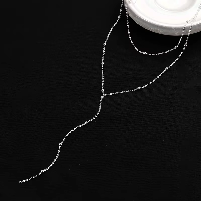 Collier Long délicat plaqué or 14 carats
