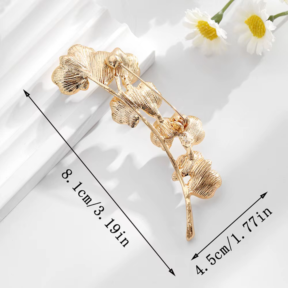 Broches de luxe dorées en forme de papillon