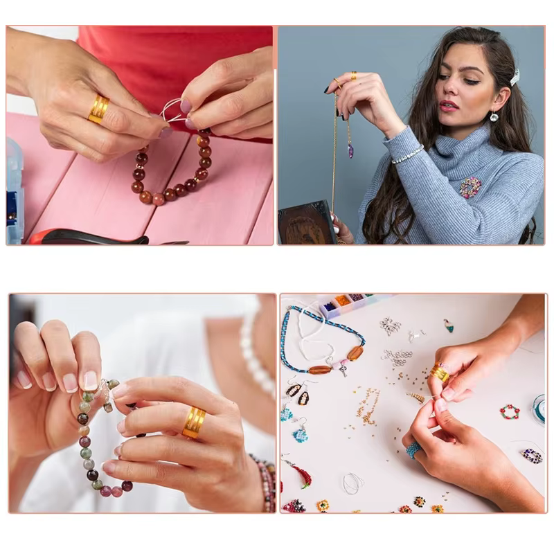 Lot de 3 outils de fabrication de bijoux DIY : anneaux ouverts