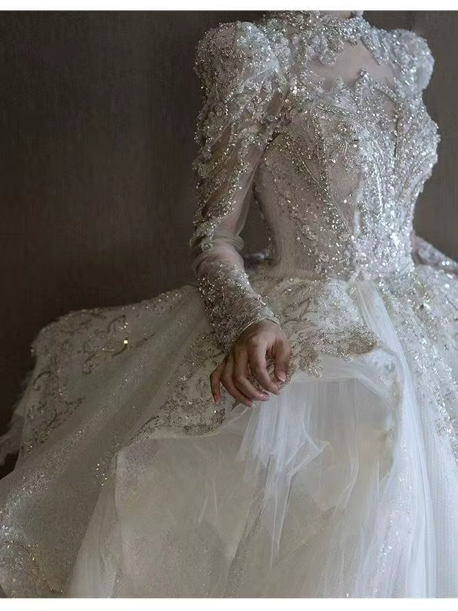 Robe de Mariée à Manches sulf