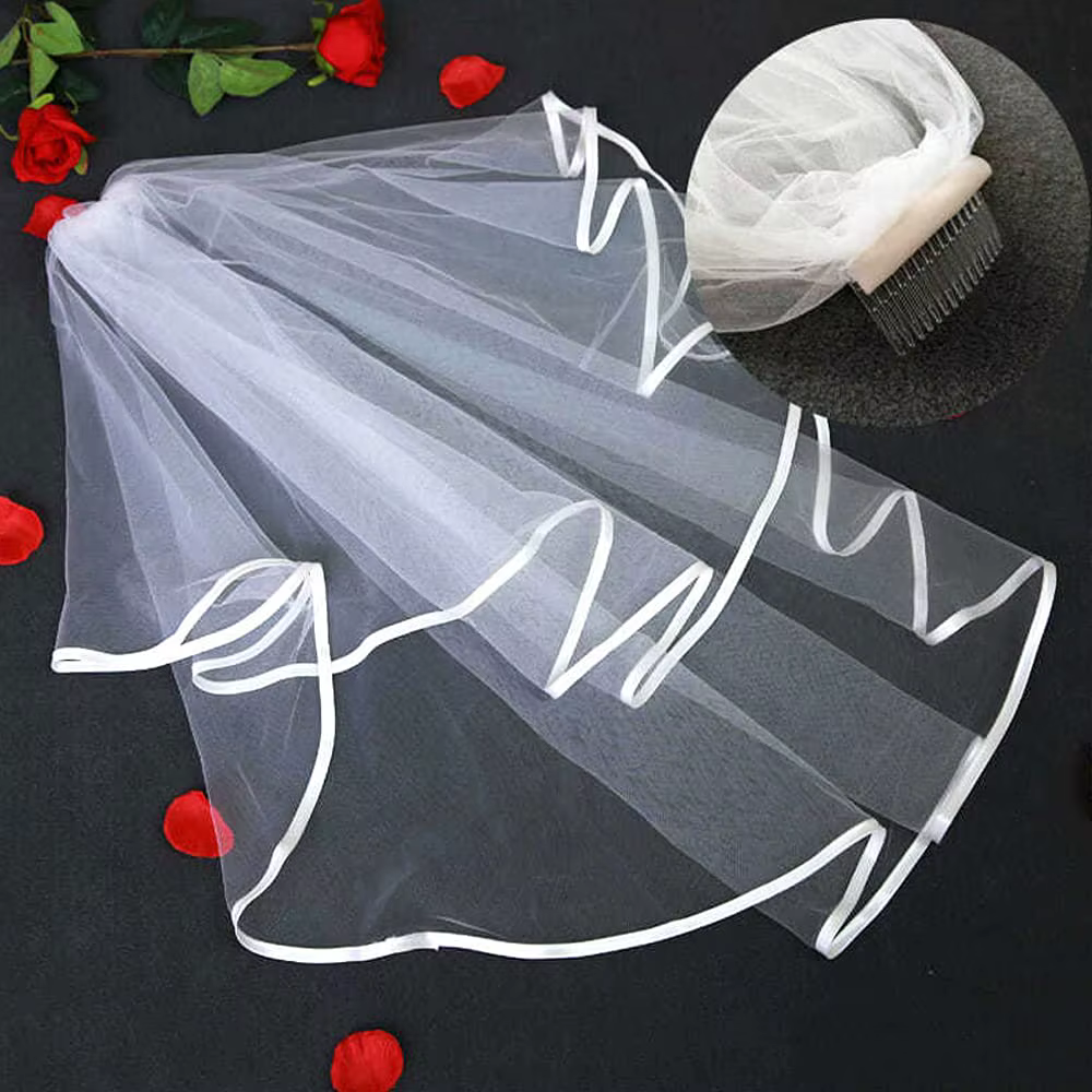 Voile de mariée en Tulle blanc pour femmes