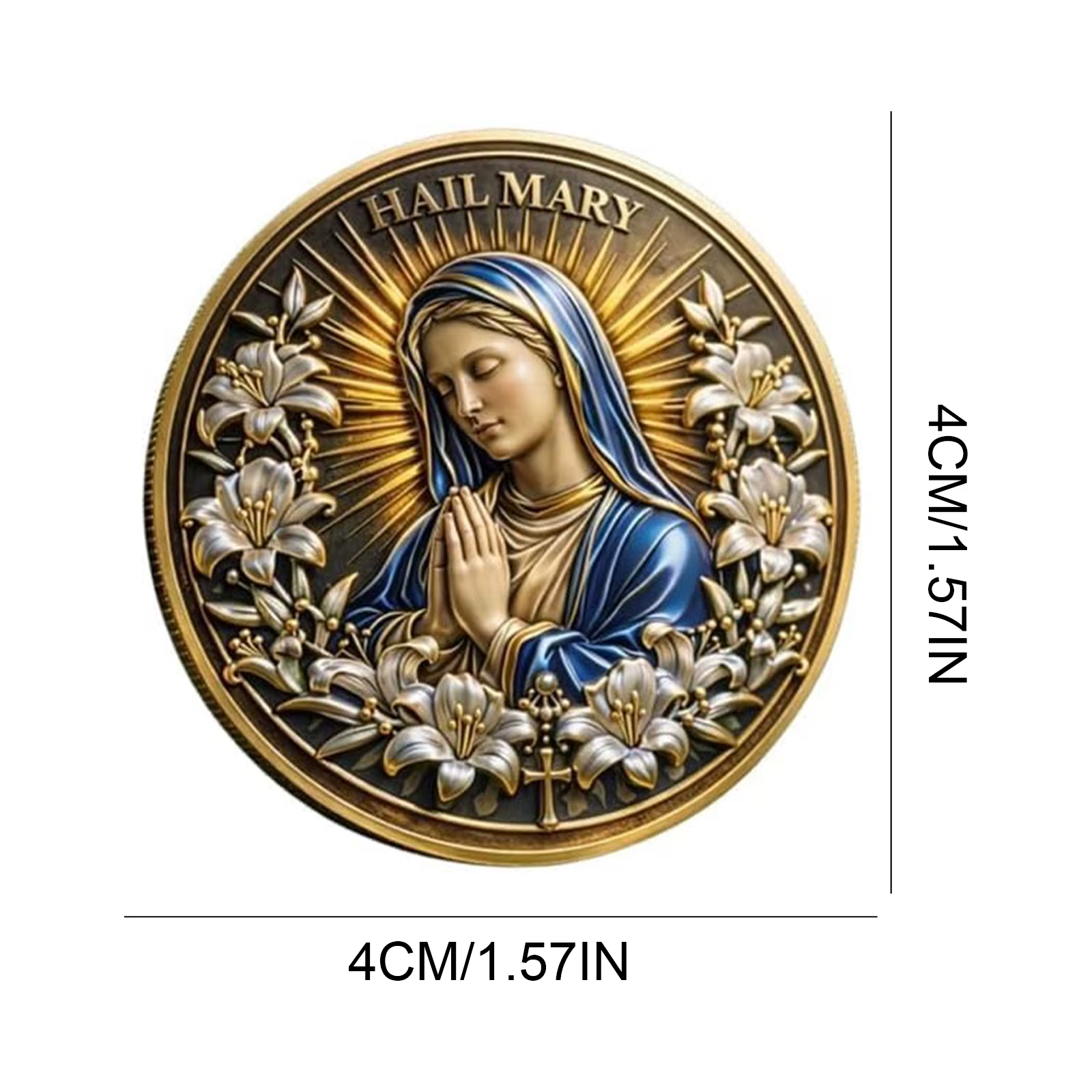 Pièce de collection religieuse catholique chrétienne