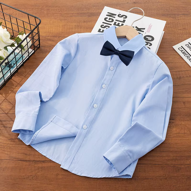 Chemise formelle avec nœud pour garçon adolescent
