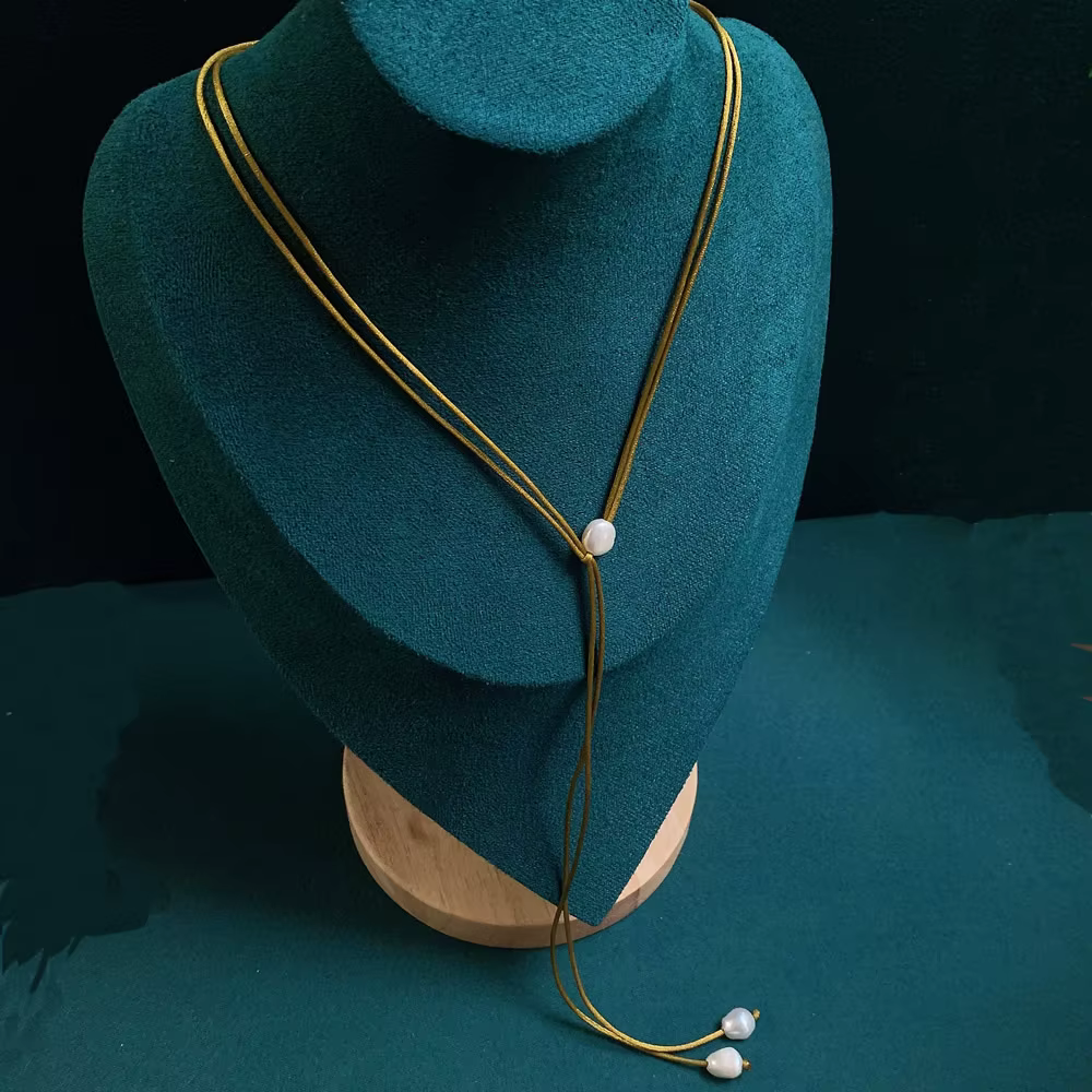 Collier de Perles d'Eau Douce Naturelles