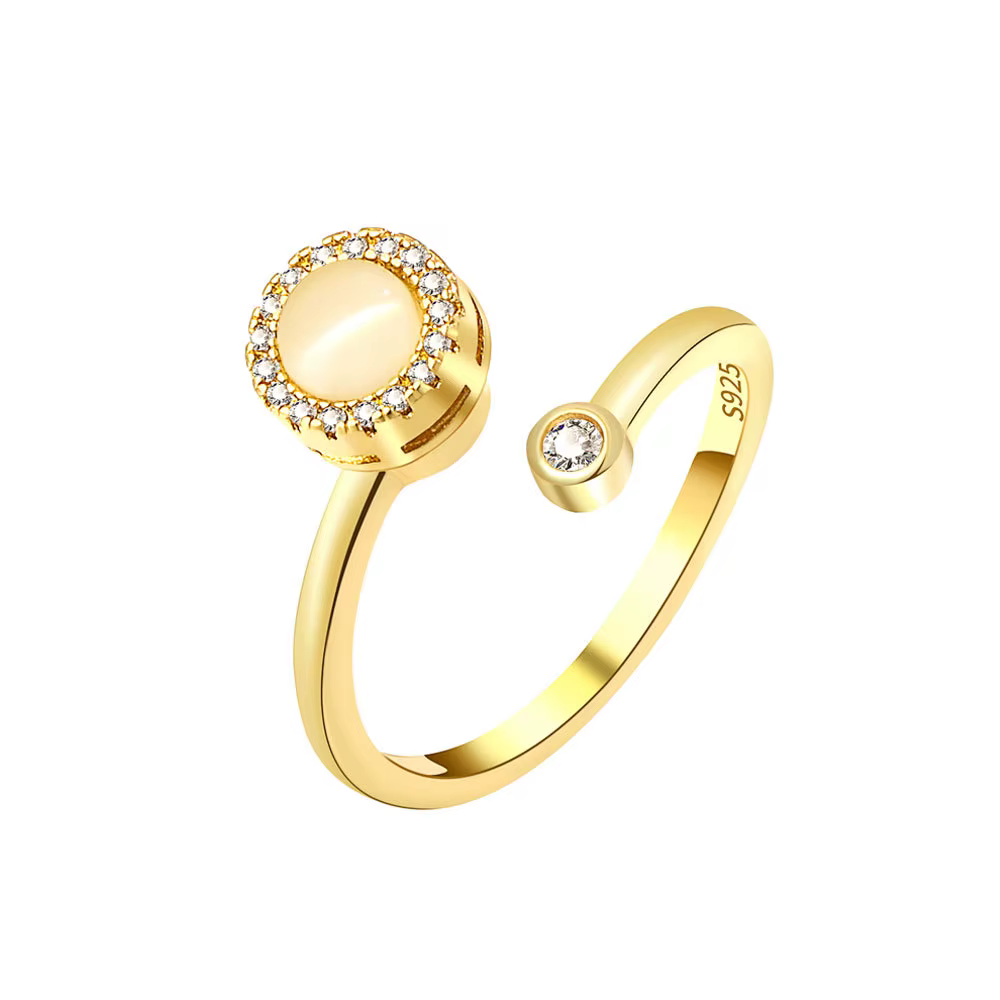 Opal Anxiety Instituts Spinning Finger Ring for Girl