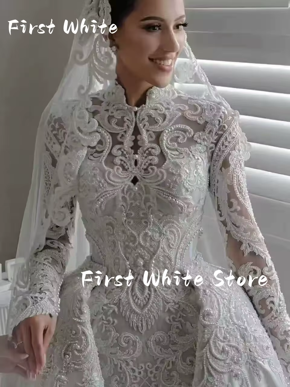 Robes de mariée élégantes en mousseline de soie pure