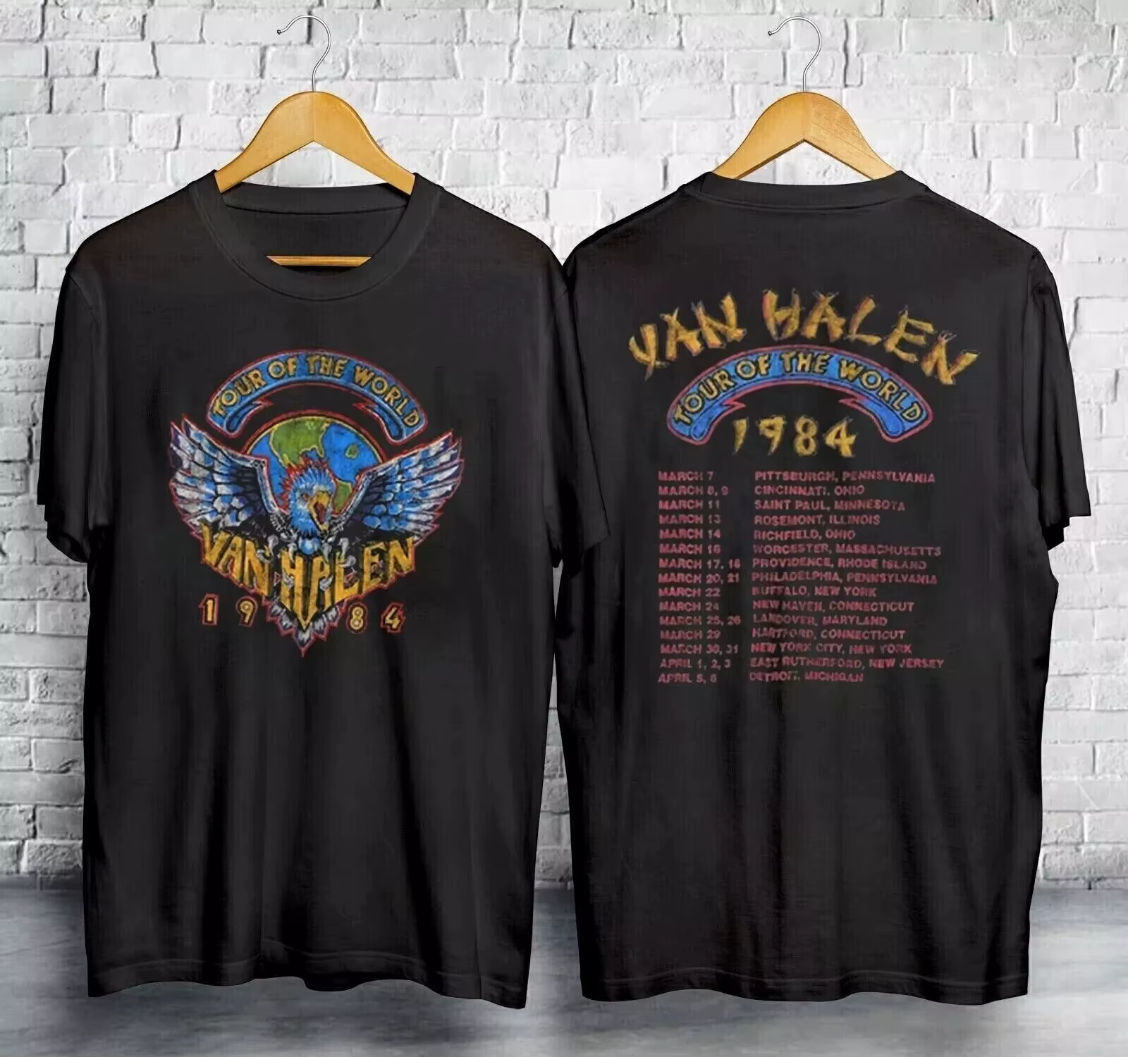 T-shirt Van Halen 1991 pour la tournée « Unlawful Carnal Knowledge »