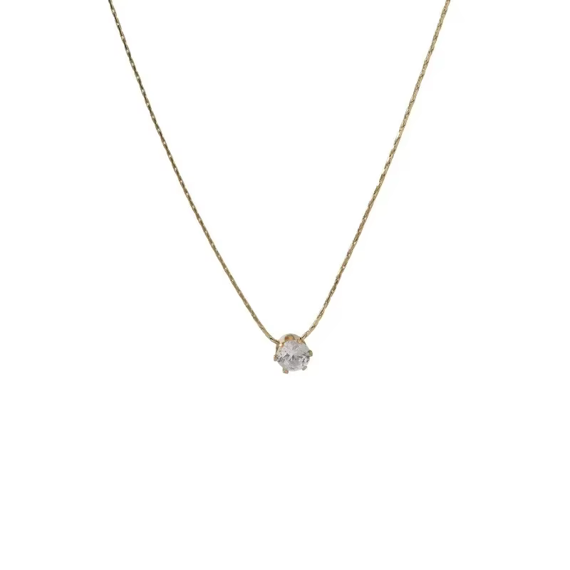Little Zunderes-Collier pendentif en acier inoxydable pour femme