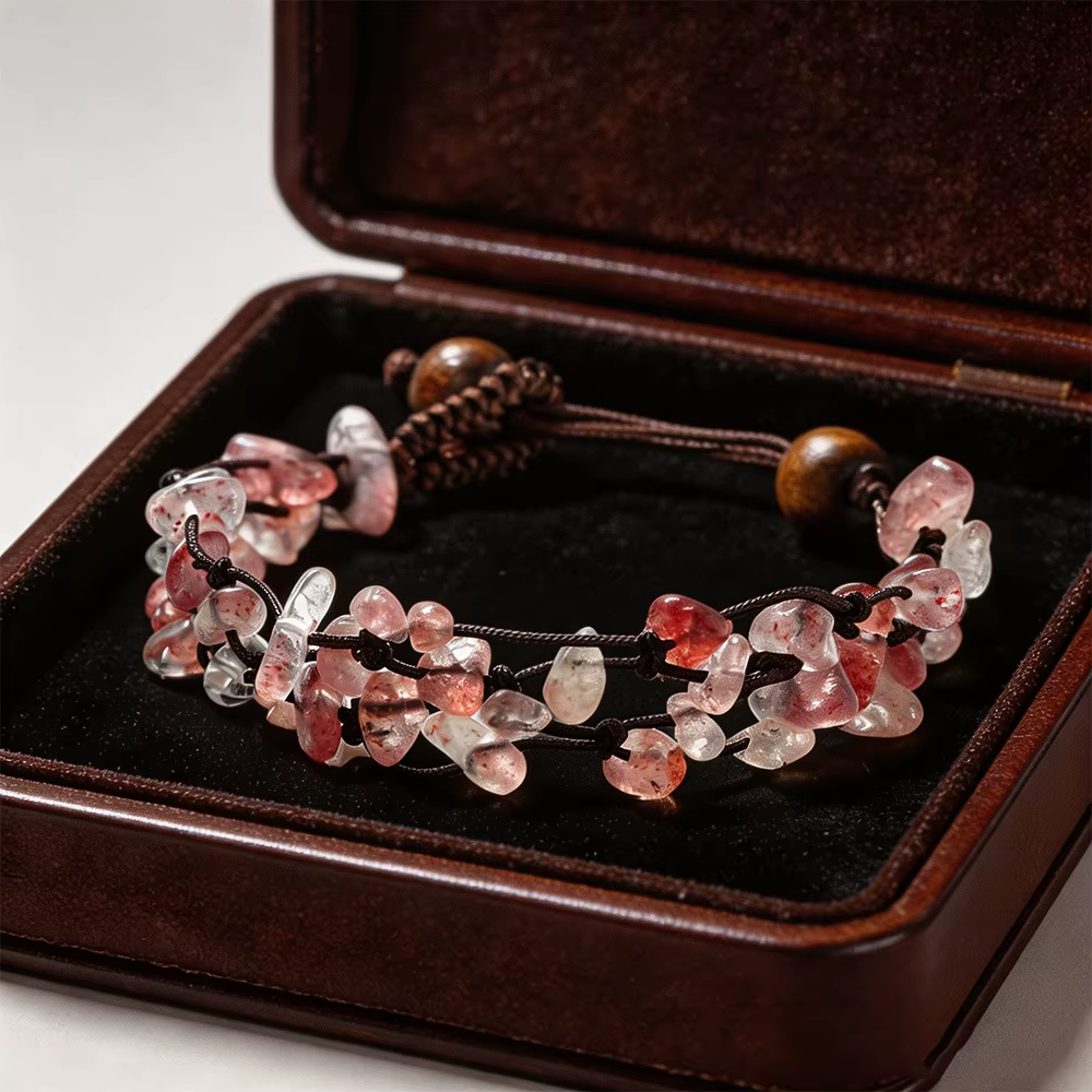 Bracelet Bohème en Pierres Naturelles et Cristaux